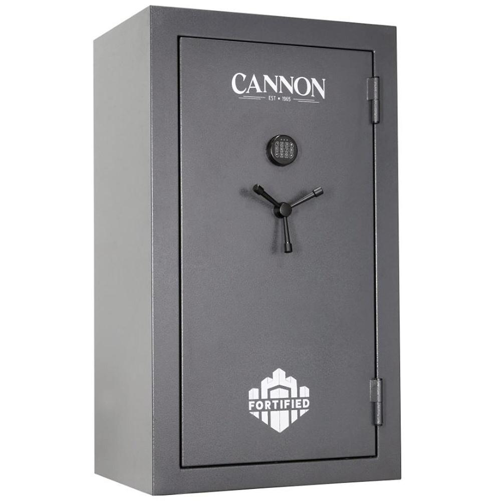 Cannon Fortified 49-Gun Gun Safe Dark Grey 60 Minutes Fire Rated Picture of Cannon Safe Product Cannon Safe Fortified 34Gun / 30min Fire / 7 day water Dark Gray - 3 spoke