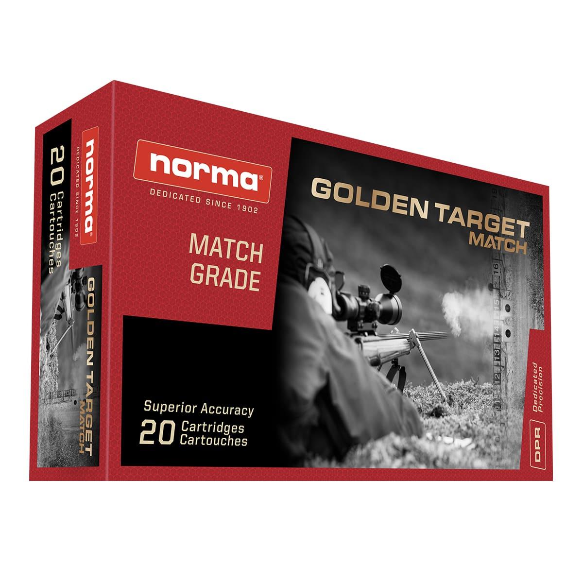 Norma Golden Target Match Rifle Ammunition .308 Win 175gr HPBT 2610 fps 20/ct Picture of Norma Ammunition NORMA GLD TARGET 308WIN 175GR 20 RND AMMO