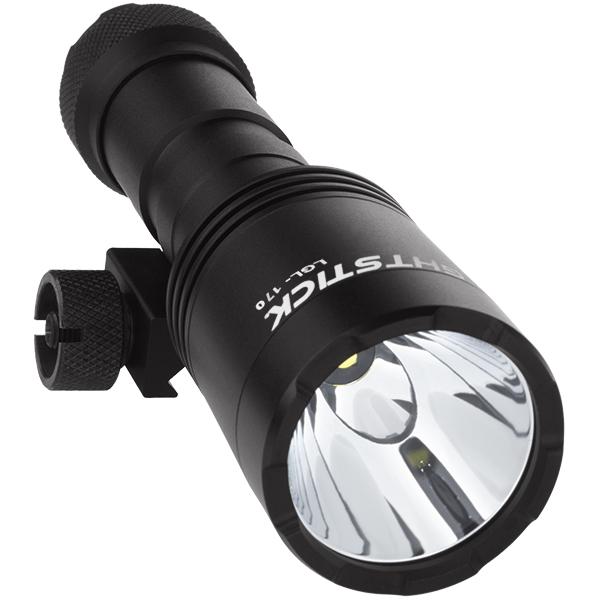 Nightstick Rechargeable Full-Size Long Gun Light Kit w/Std & Offset Picatinny Mount Picture of Bayco Products dba NightStick Xtreme Lum L Gun Lgt w/Std &Offset Pic Mnt (Tight Beam Model)Recharge Rdy