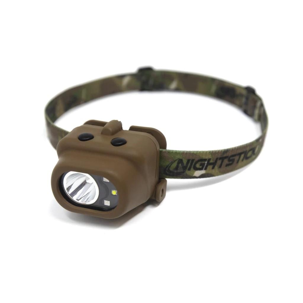 Nightstick Multi-Function Headlamp 210 Lumens White/Red/Green Lights FDE Picture of Bayco Products dba NightStick Multi Function Headlamp w/White Spot - White/Red/Green Flood -
