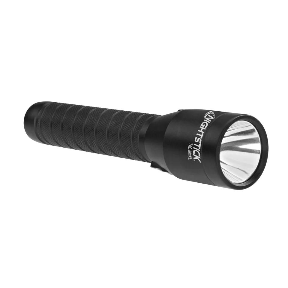 Nightstick Dual Switch Rechargeable Tactical Flashlight 1100 Lumens Black Picture of Bayco Products dba NightStick Metal Dual-Switch Tactical Flashlight - Li-Ion - Black