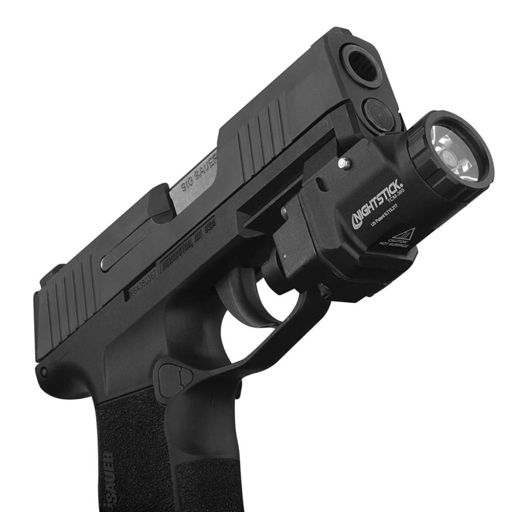 Nightstick Subcompact Weapon Light for Sig Sauer P365 Series 650 Lumens Black Picture of Bayco Products dba NightStick Subcompact Handgun Light Sig Sauer P365 models - 1 CR123 ? Black