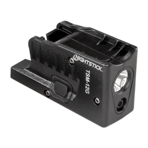 Nightstick Subcompact Weapon Light w/Green Laser for Glock Models G26/G27/G33/G39 Picture of Bayco Products dba NightStick Rechargeable Sub-Com Weapon-Mounted Light w/ Grn Laser - G26/27/33/39