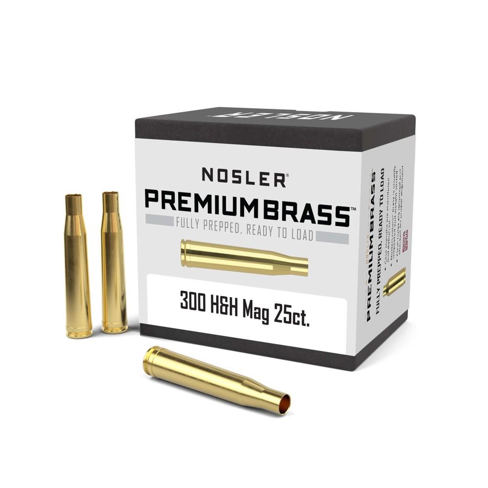 Nosler Unprimed Brass Rifle Cartridge Cases .300 H&H 25/ct Picture of Nosler Bullets Inc. NOSLER BRASS 300 H&H MAGNUM 25/BX