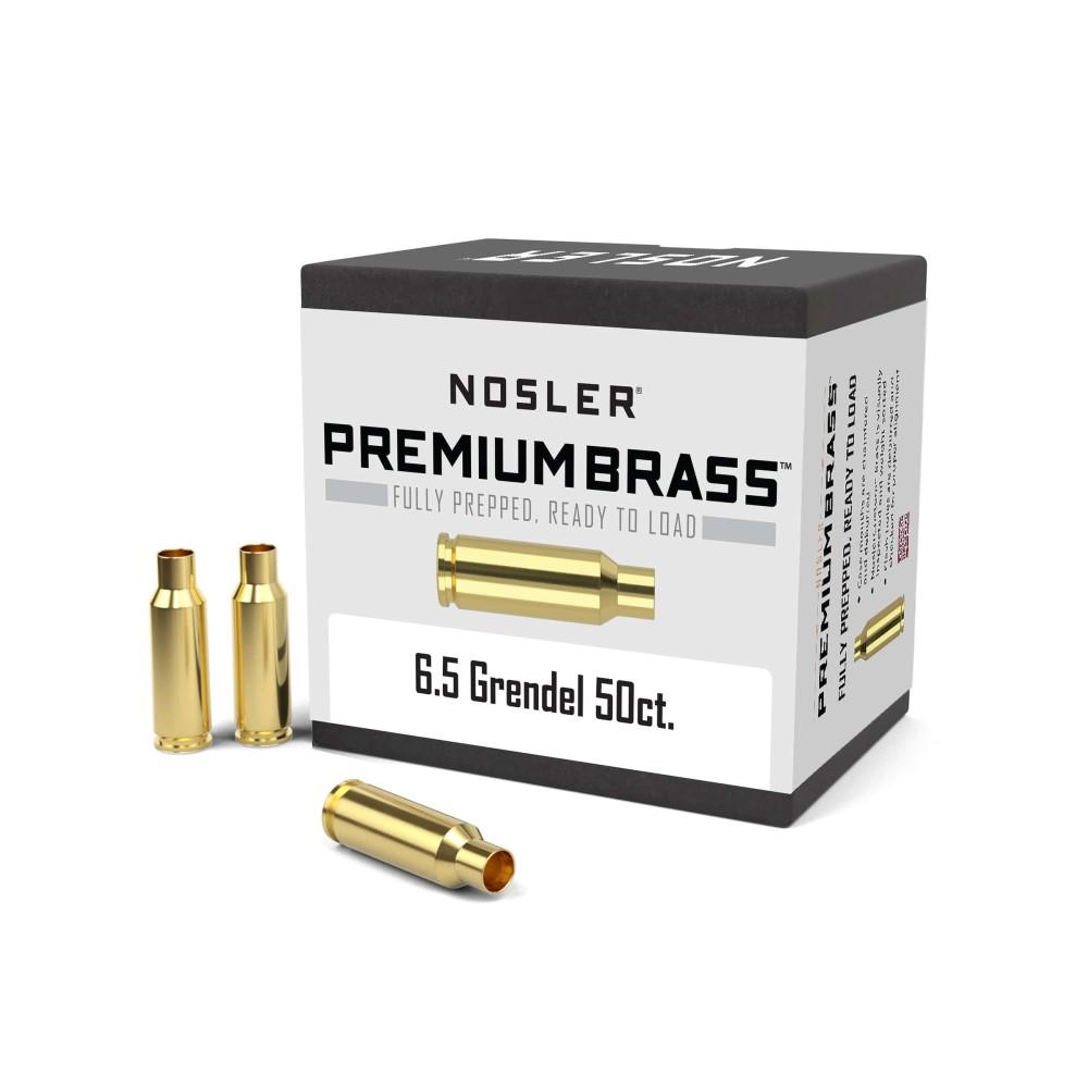 Nosler Unprimed Brass Rifle Cartridge Cases 6.5mm Grendel 50/ct Picture of Nosler Bullets Inc. NOSLER BRASS 6.5 GRENDEL 50/CT