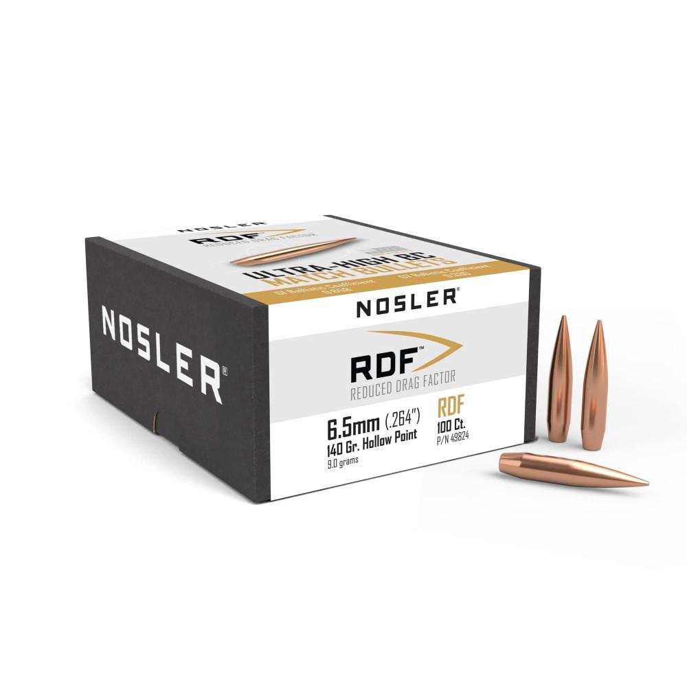 Nosler RDF Match Rifle Bullets 6.5mm .264" 140 gr HPBT 100/ct