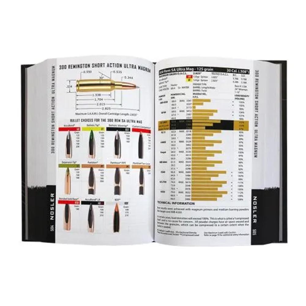 Nosler Reloading Guide 9 Hardcover Manual Picture of Nosler Bullets Inc. NOSLER RELOADING MANUAL #9