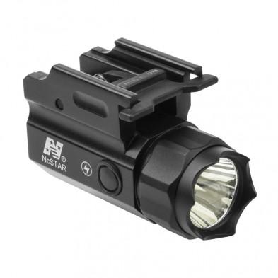 NcStar 150 Lumen LED Compact Weapon Light QR with Strobe Picture of NcSTAR Inc. PISTOL & RIFLE 1W LED FLASHLIGHT/STROBE/QUICK RELEASE/COMPACT