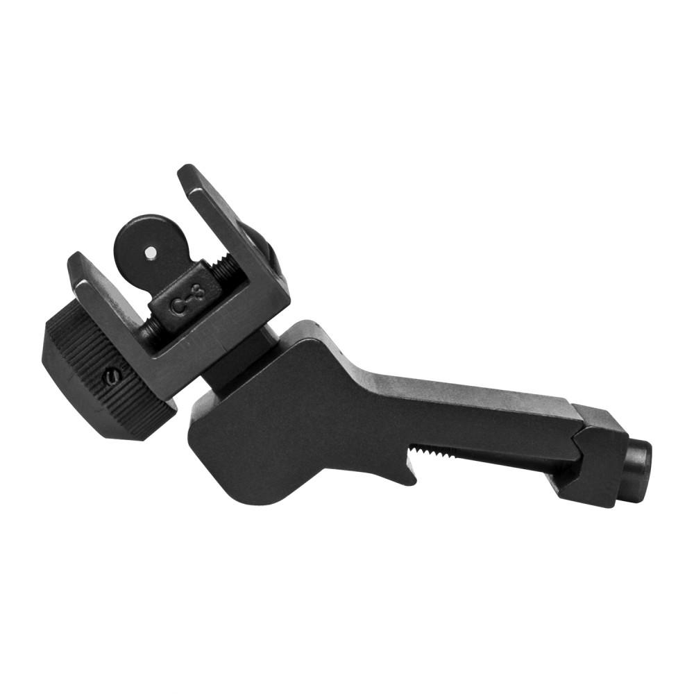 NcStar AR-15 45 Degree Offset Flip-Up Rear Sight Black Picture of NcSTAR Inc. NcStar 45 DEGREE FOLDING REAR SIGHT