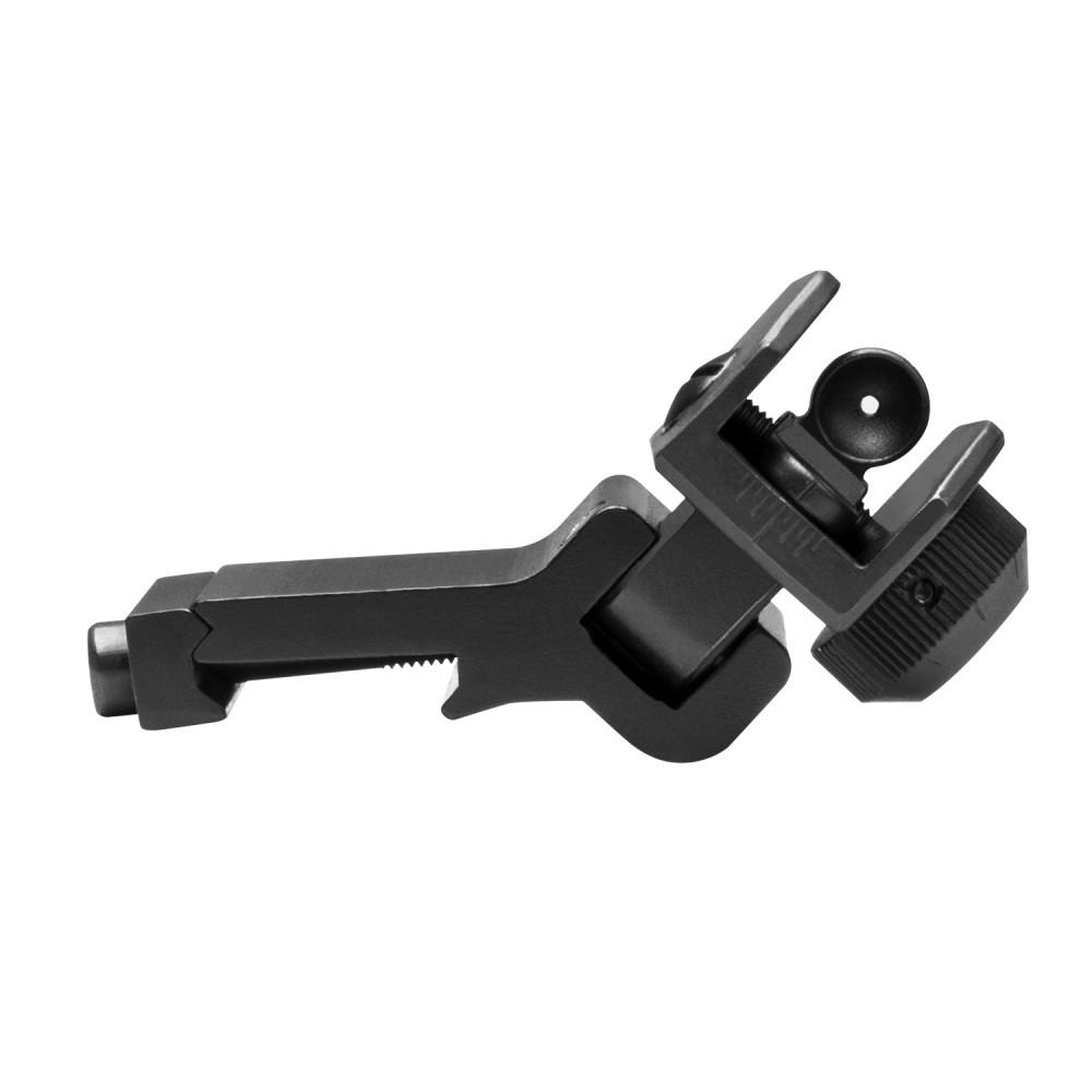 NcStar AR-15 45 Degree Offset Flip-Up Rear Sight Black Picture of NcSTAR Inc. NcStar 45 DEGREE FOLDING REAR SIGHT