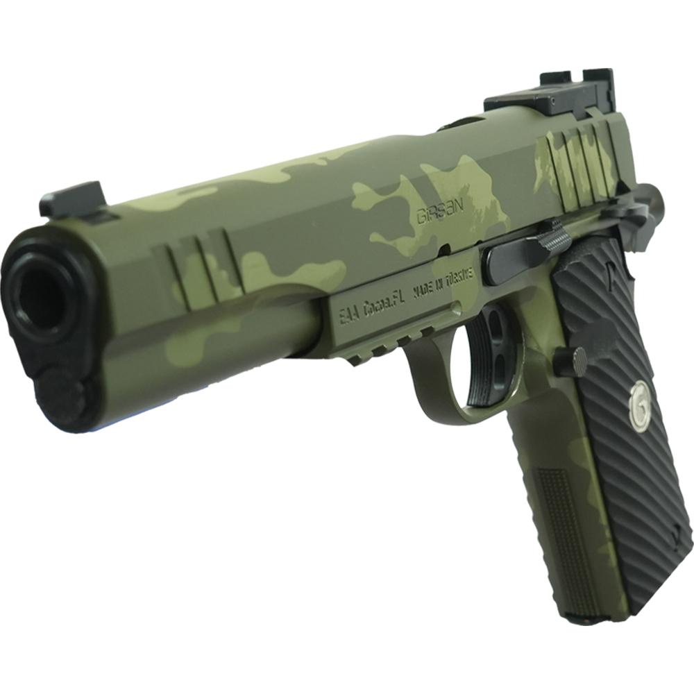 Girsan MC1911S Hunter Handgun 10mm Auto 9rd Magazine 6" Barrel OD Green with Beavertail Picture of EAA - European American Armory Corp GIRSAN MC1911 S HUNTER 10MM 6'' BRL AMBI 9+1 EXTENDED BEAVER & CHECKERING