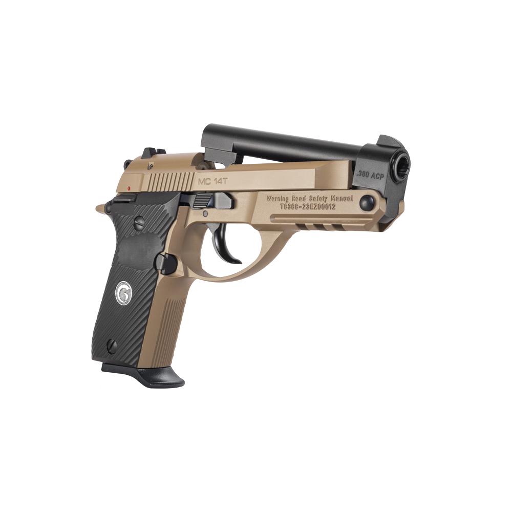 EAA Girsan MC 14 T Tip Up Handgun .380 ACP 13rd Magazine 3.81" Barrel FDE Frame Picture of EAA - European American Armory Corp MC14 T (SOLUTION) TIP UP 380ACP 13+1 RDS ALL DARK EARTH FINISH 13+1