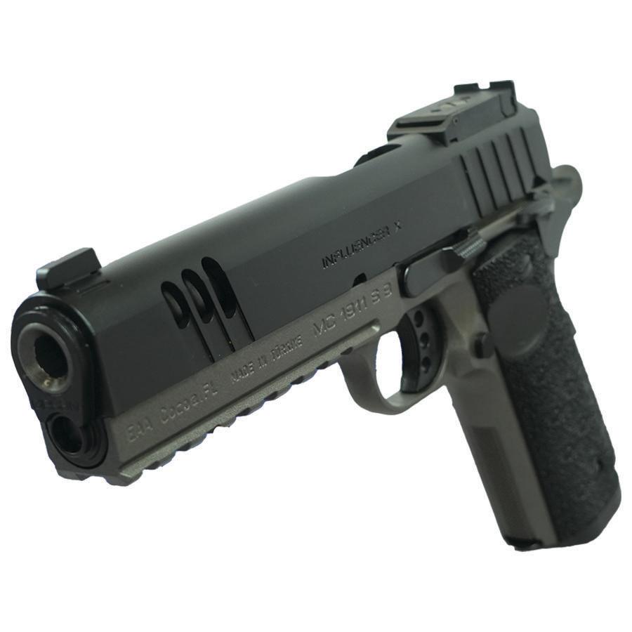 Girsan MC1911 Influencer X Handgun 9mm Luger 9rd Magazine 5" Barrel Two Tone Optic Ready Picture of EAA - European American Armory Corp INFLUENCER X MC1911 9MM OPTC RDY 5'' BRL AMBI 9+1 2-TONE CERAKOTE