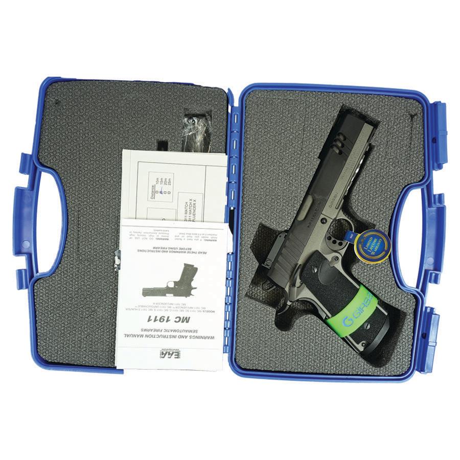 Girsan MC1911 Influencer X Handgun 9mm Luger 9rd Magazine 5" Barrel Two Tone Optic Ready Picture of EAA - European American Armory Corp INFLUENCER X MC1911 9MM OPTC RDY 5'' BRL AMBI 9+1 2-TONE CERAKOTE