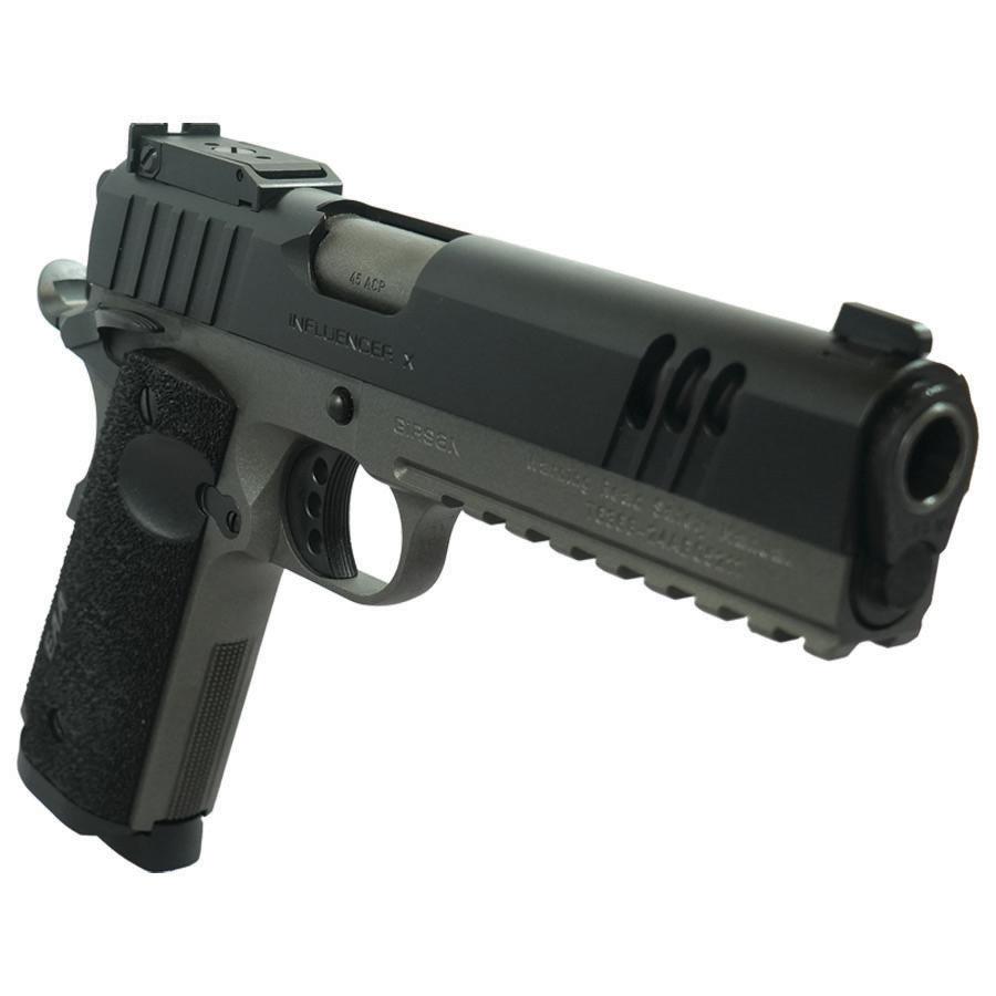 Girsan MC1911 Influencer X Handgun .45 ACP 8rd Magazine 5" Barrel Two Tone Optic Ready Picture of EAA - European American Armory Corp INFLUENCER X MC1911 45 ACP OPTC RDY 5'' BRL AMBI 8+1 2-TONE CERAKOTE
