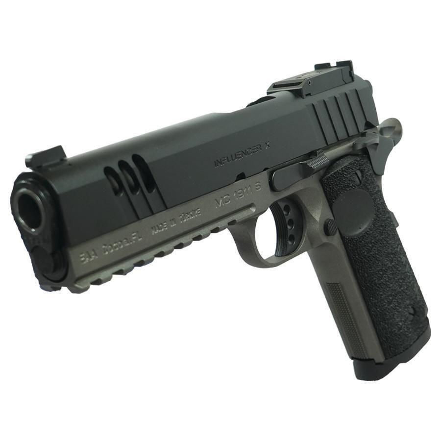 Girsan MC1911 Influencer X Handgun .45 ACP 8rd Magazine 5" Barrel Two Tone Optic Ready Picture of EAA - European American Armory Corp INFLUENCER X MC1911 45 ACP OPTC RDY 5'' BRL AMBI 8+1 2-TONE CERAKOTE