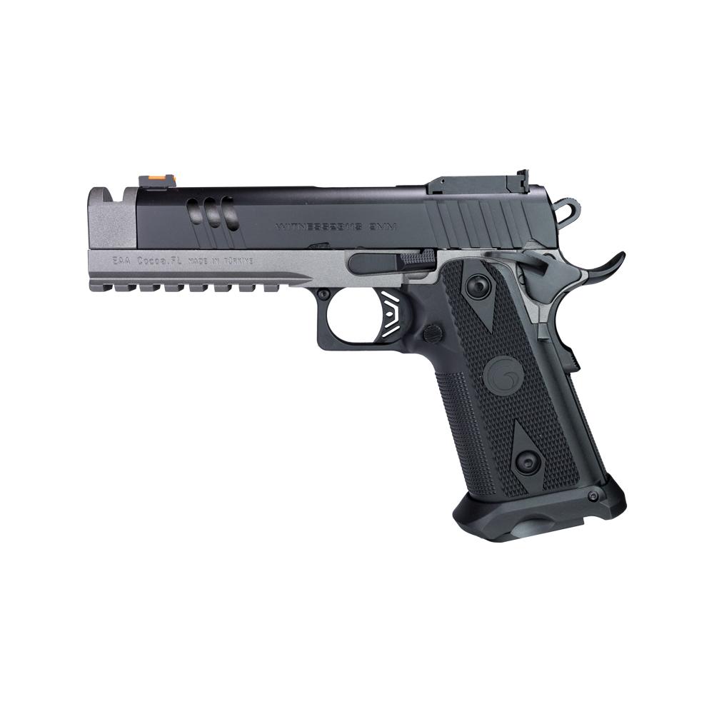 Girsan Witness2311 Match X Handgun 9mm Luger 17rd (1) & 20rd (1) Magazines 5" Barrel Two Tone Tungsten/Black Picture of EAA - European American Armory Corp GIRSAN WITNESS2311 MATCH X 9MM 5'' BRL AMBI 17/20 RMSc CUT 2-TONE CERAKOTE