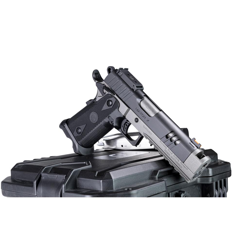 Girsan Witness2311 Match X Handgun 9mm Luger 17rd (1) & 20rd (1) Magazines 5" Barrel Two Tone Tungsten/Black Picture of EAA - European American Armory Corp GIRSAN WITNESS2311 MATCH X 9MM 5'' BRL AMBI 17/20 RMSc CUT 2-TONE CERAKOTE