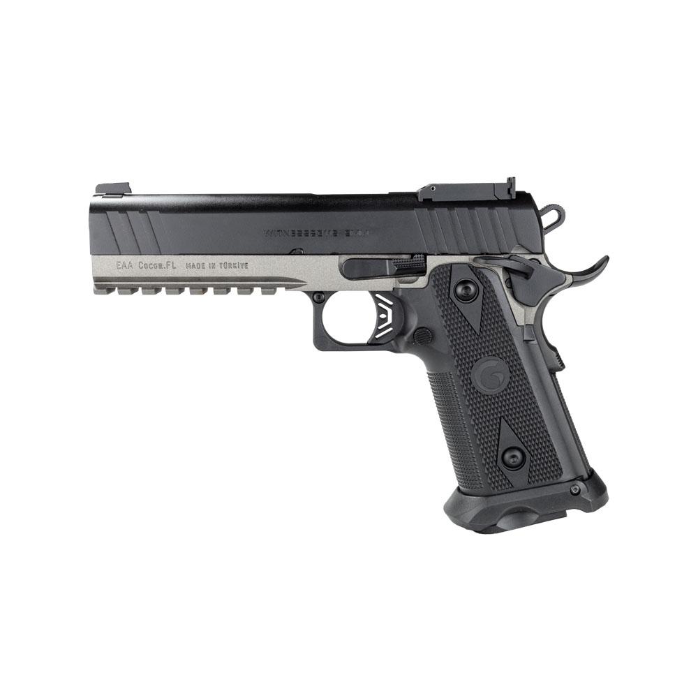 Girsan Witness 2311 Match Handgun Kit 9mm Luger 17rd (1) and 20rd (2) Magazines 5" Barrel Black Picture of EAA - European American Armory Corp Witness 2311 Match 9mm 5" Blk w/hard case - optic - (2)20rd (1)17rd