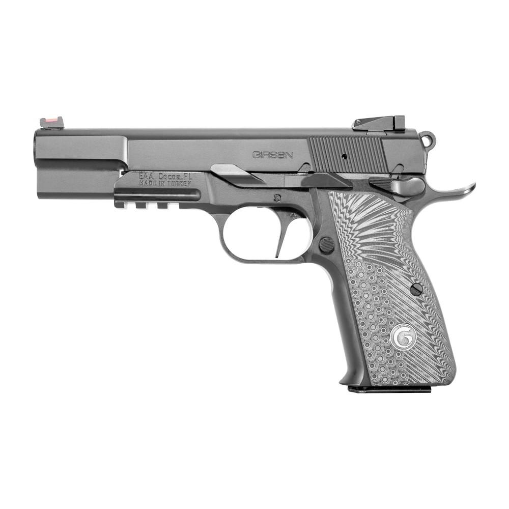 EAA Girsan High Power MC P35 Ops Handgun 9mm Luger 15rd Magazine 4.87" Barrel Black Frame Picture of EAA - European American Armory Corp GIRSAN 9MM BBL 4.87 S/A PISTOL G10 GRIPS ACCESSORY RAIL 15+1