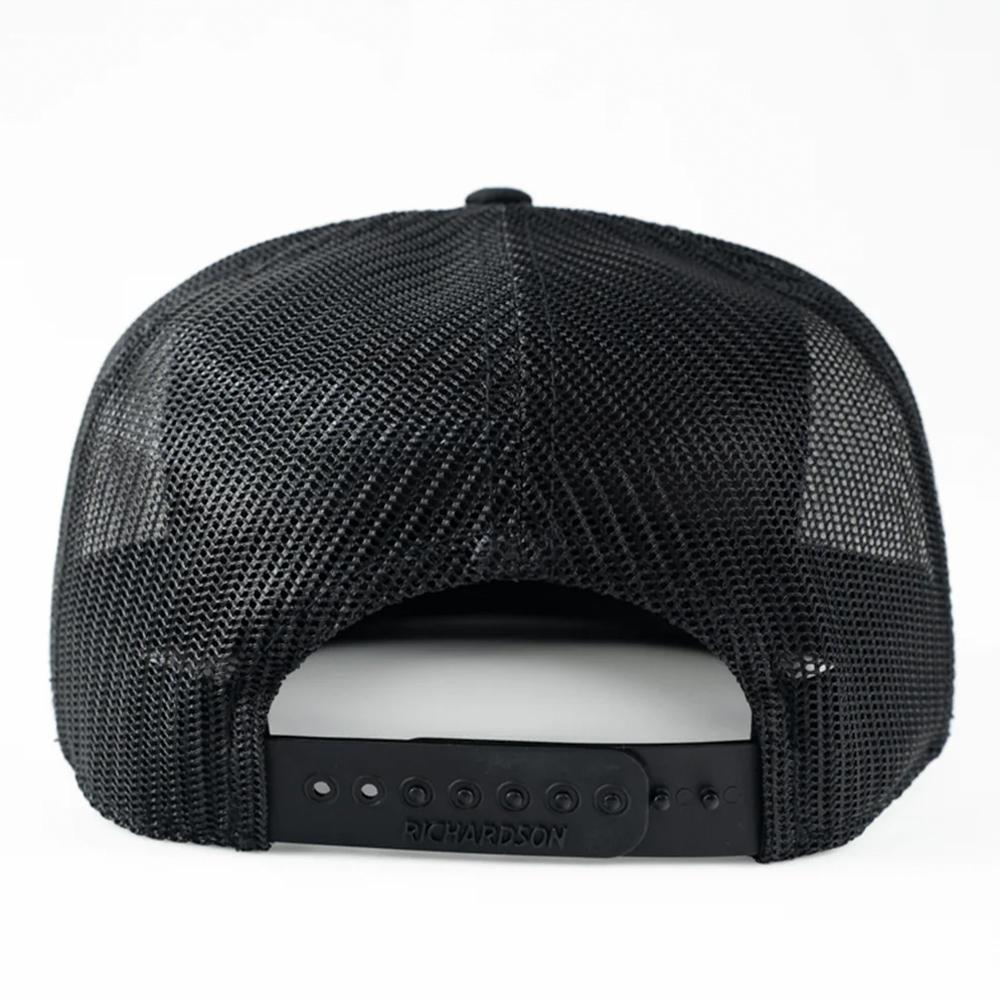 Nine Line American 7-Panel Richardson Trucker Hat Black Picture of Nine Line Apparel NewLine AMERICAN-HAT-168-BLACK