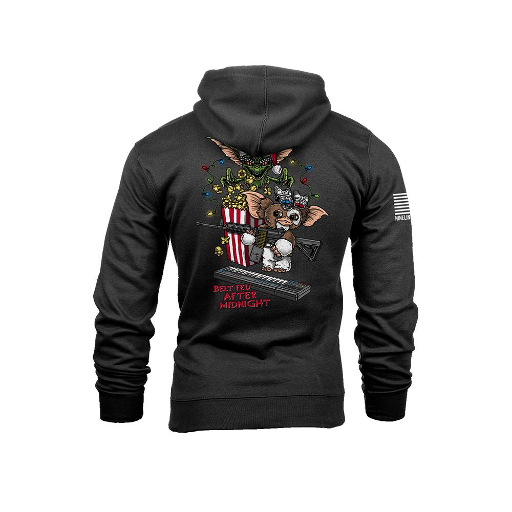 Nine Line Belt Fed Hooded Sweatshirt Black S Picture of Nine Line Apparel Nine Line Belt Fed Black Hoodie/ Small