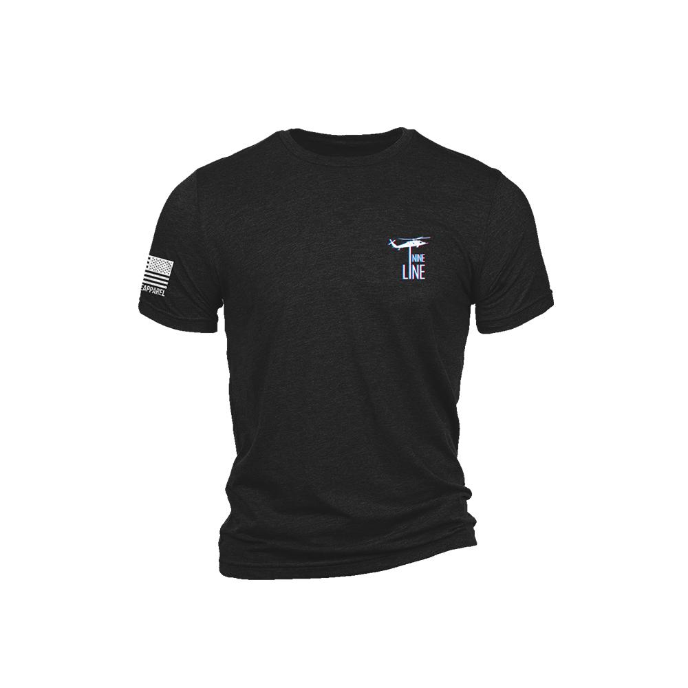 Nine Line Belt Fed Triblend Short Sleeve Shirt Black L Picture of Nine Line Apparel Nine Line Belt Fed Black Triblend T-Shirt/ Large