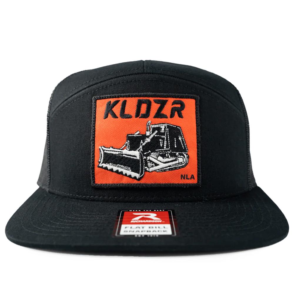 Nine Line Killdozer 7-Panel Richardson Trucker Hat Black Picture of Nine Line Apparel NewLine KILLDOZER-HAT-168-BLACK