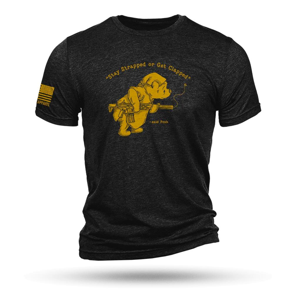 Nine Line Pooh Bear Triblend T-Shirt Black 3XL Picture of Nine Line Apparel Nine Line Pooh Bear Black Triblend T-Shirt/ 3XLarge