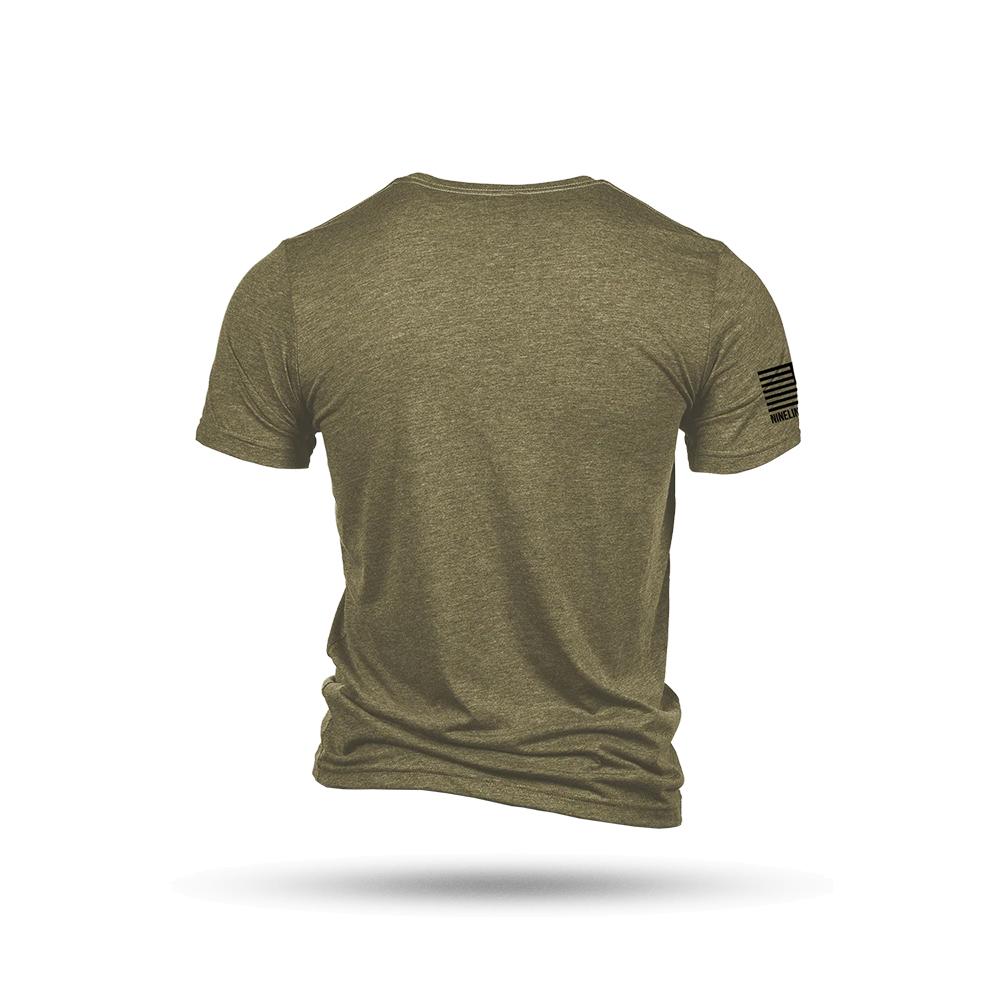 Nine Line Tactical Wiener Short Sleeve Shirt Olive Triblend L Picture of Nine Line Apparel NewLine TACWIENER-TSTRI-OLIVETRIBLEND-L