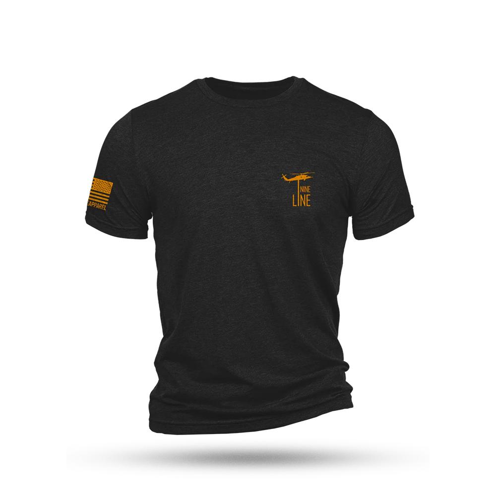 Nine Line UFO Squatch Triblend T-Shirt Black S Picture of Nine Line Apparel Nine Line UFO Squatch Black Triblend T-Shirt/ Small