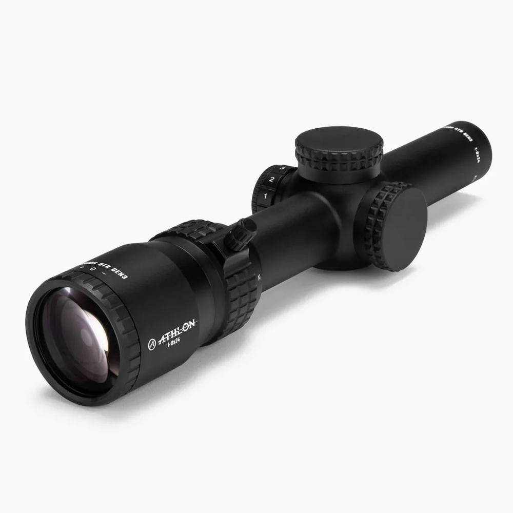 Athlon Argos BTR Gen 3 Rifle Scope 1-8x24 30mm SFP ATMR4 IR MOA Black Picture of Athlon Optics Argos BTR GEN3 1-8x24 ATSR5 SFP IR MOA Reticle