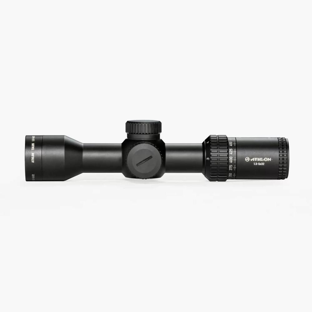 Athlon Talos Crossbow Scope 1.5-5x32 1" SFP BDC 100 IR Illum Black Picture of Athlon Optics Talos 1.5-5x32 Crossbow Capped 1 inch SFP BDC100 IR