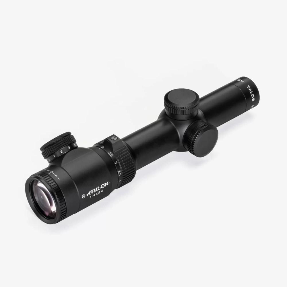 Athlon Talos BTR GEN2 Rifle Scope 1-4x24 30mm SFP AHSR14 IR-MIL Illum Black Picture of Athlon Optics Talos BTR 1-4X24 GEN2 Direct Dial Fixed 30mm Tube SFP AHSR14 SFP IR-MIL