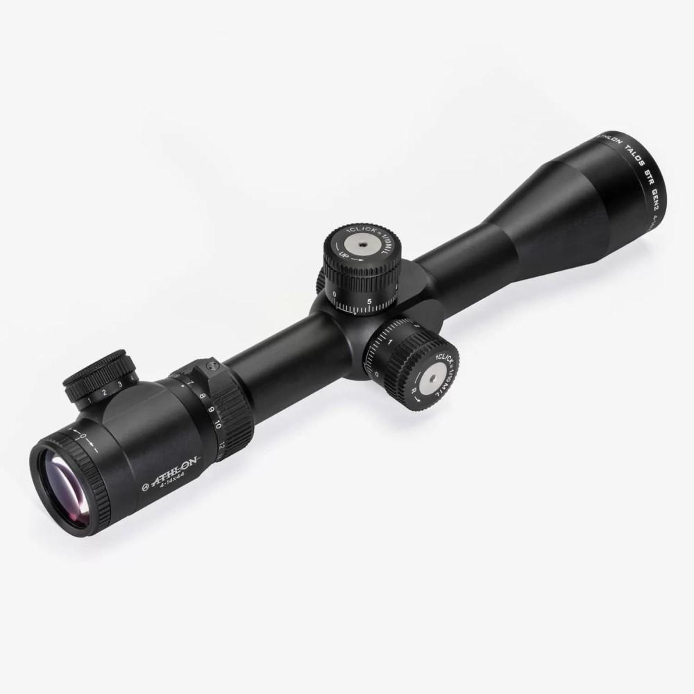 Athlon Talos BTR GEN2 Rifle Scope 4-14x44 30mm FFP APRS10 IR-MIL Illum Black Picture of Athlon Optics Talos BTR 4-14X44 GEN2 Direct DialSide Focus 30mmTube FFP APRS10 FFP IR-MIL