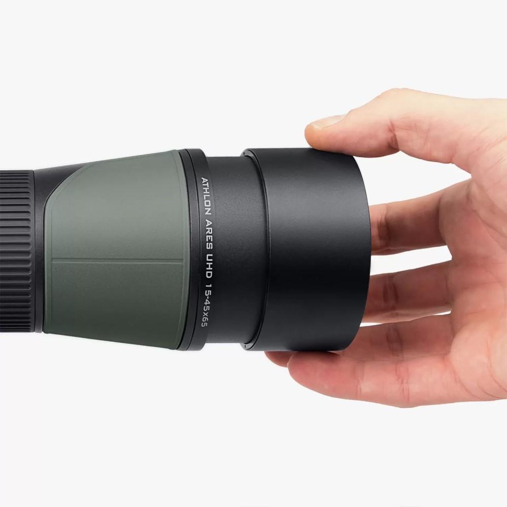Athlon Ares G2 UHD Spotting Scope 15-45x65 Green Straight Angle Picture of Athlon Optics Ares G2 15-45x65 UHD - straight