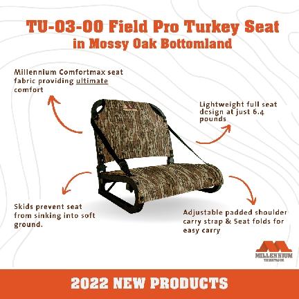 MIllenium Field Pro Turkey Seat - Bottomland Picture of Millennium Field Pro Turkey Seat - Bottomland