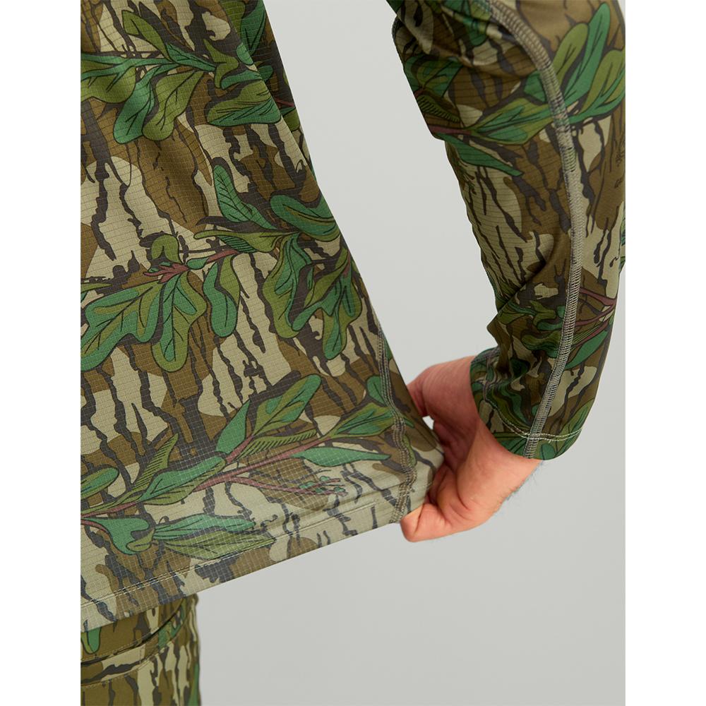 Nomad Mirage Long Sleeve Camo Crew Shirt Mossy Oak Greenleaf S Picture of Nomad NOMAD MIRAGE LS CAMO CREW MO GREENLEAF S