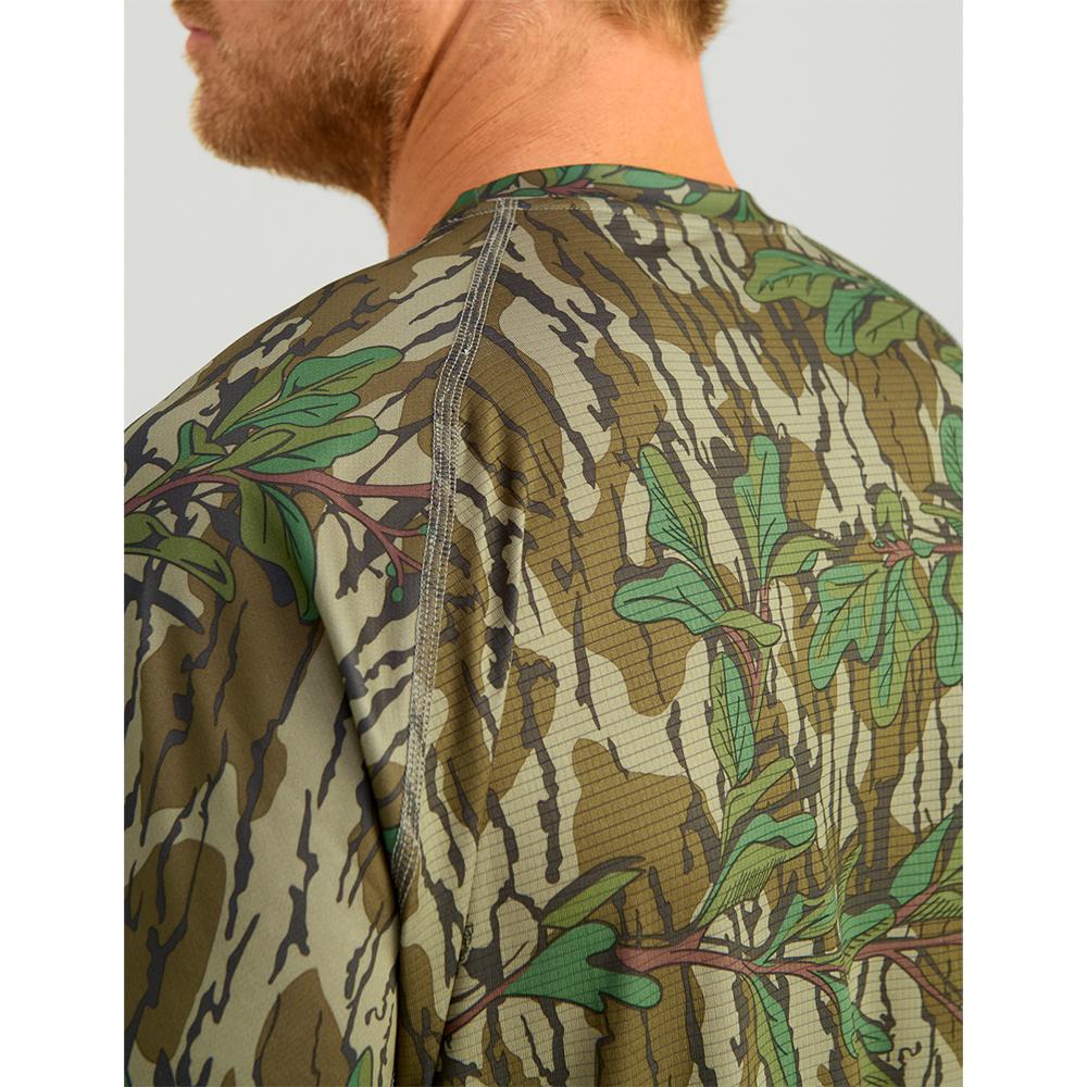 Nomad Mirage Long Sleeve Camo Crew Shirt Mossy Oak Greenleaf S Picture of Nomad NOMAD MIRAGE LS CAMO CREW MO GREENLEAF S