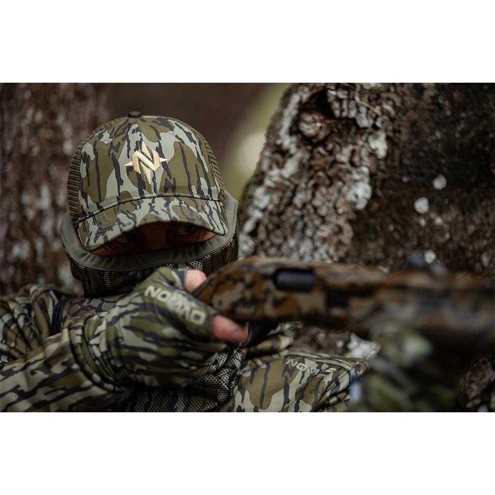 Nomad Assault Camo Trucker Hat Mossy Oak Bottomland Picture of Nomad NOMAD ASSALT CAMO TRUCKER MO BOTTOMLAND
