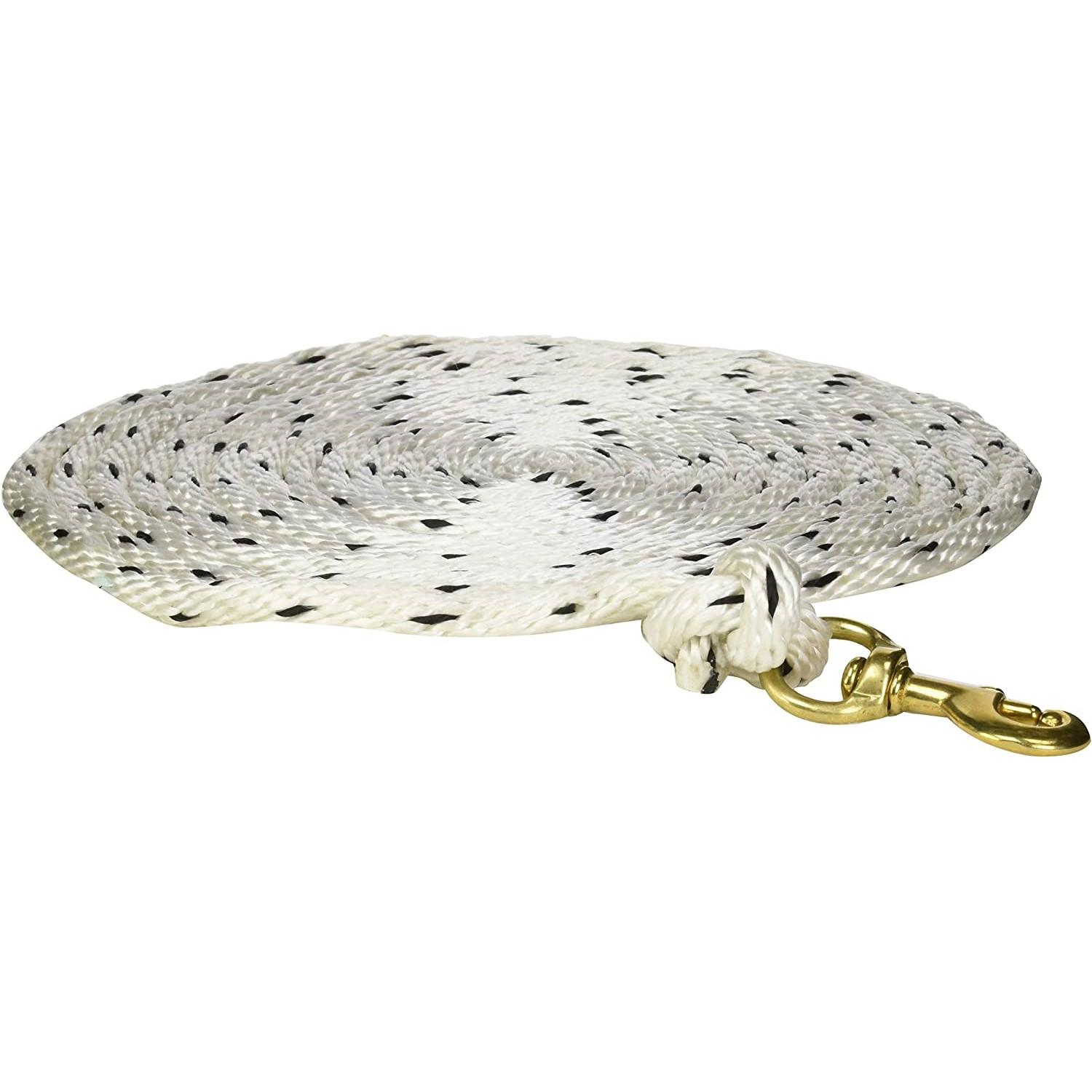 Omnipet Check Cord 20ft White Picture of Leather Brothers Inc. DBA Omnipet 20 FT CHECK CORD/WH