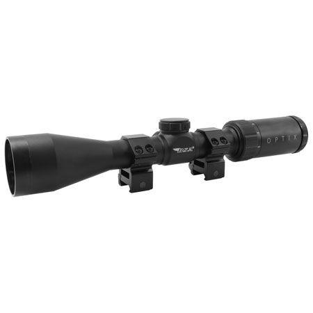 BSA Optix Rifle Scope 4-12x40mm BDC-8 Reticle Black Matte Picture of BSA 4X-12X Mag. 40mm objective BDC-8 Reticle trapped blist.