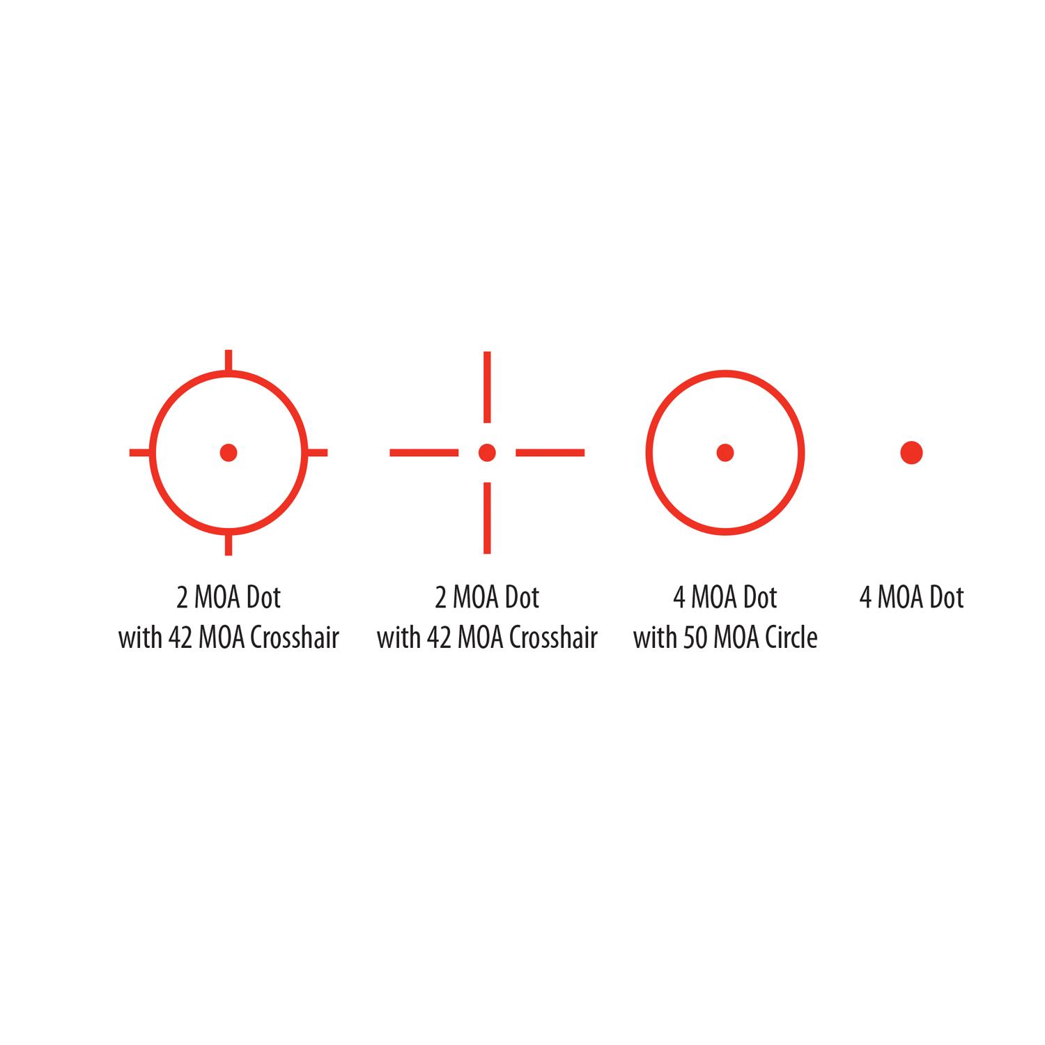 BSA Reflex Sight with Red Laser 33x24mm 4 Reticles Red QR Mount for Weaver/Picatinny Picture of BSA 33X24mm prism sight w/red laser 4 reticles Red QR mt for Weaver/Picatinny