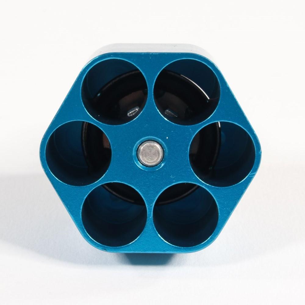 Pachmayr Aluminum Speedloader Ruger LCR SP101 327 Federal 6 Shot Blue Picture of Pachmayr/Tacstar Division Aluminum Speedloader Ruger LCR SP101 327 Federal 6 Shot