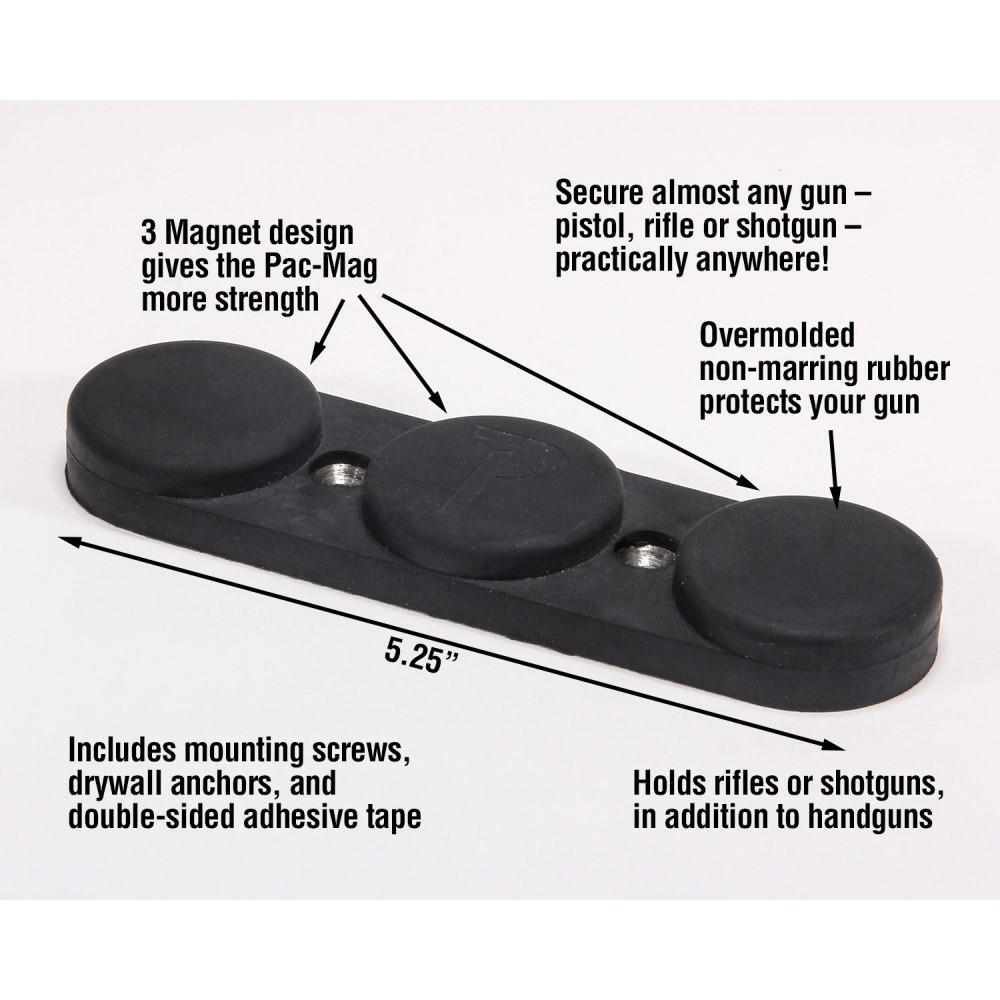 Pachmayr Pac-Mag Gun Storage Magnet Matte Black Picture of Pachmayr/Tacstar Division Pac-Mag Gun Storage Magnet Matte Black