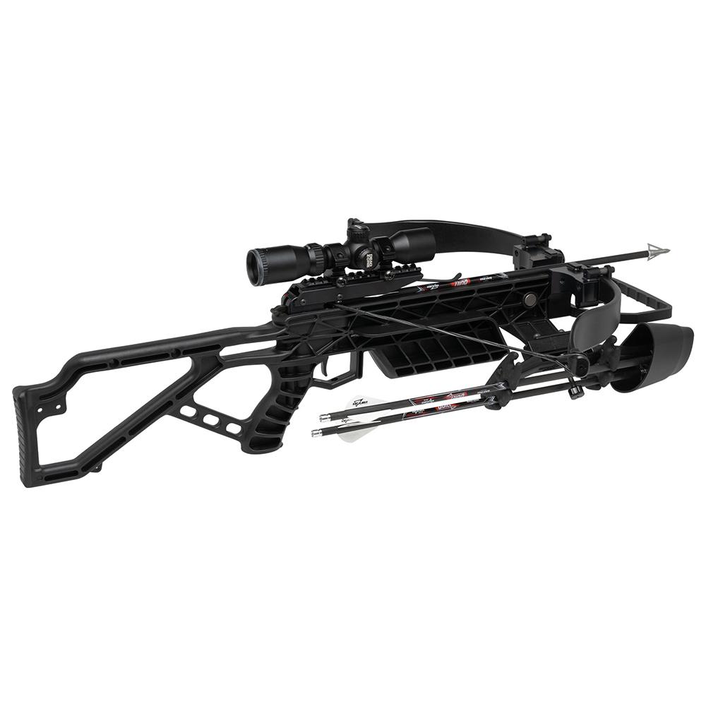 Excalibur Mag Air Crossbow with Fixed Power Scope Black Picture of Pure Archery Group Excalibur Mag Air - Black w/ Fixed Power Scope Crossbow
