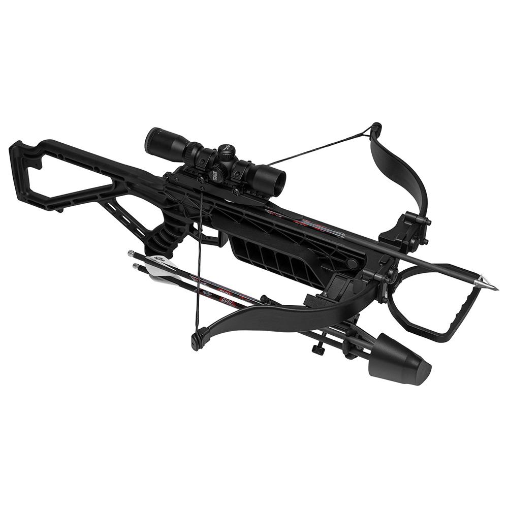 Excalibur Mag Air Crossbow with Fixed Power Scope Black Picture of Pure Archery Group Excalibur Mag Air - Black w/ Fixed Power Scope Crossbow