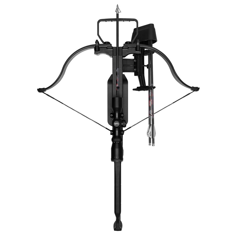 Excalibur Mag Air Crossbow with Fixed Power Scope Black Picture of Pure Archery Group Excalibur Mag Air - Black w/ Fixed Power Scope Crossbow