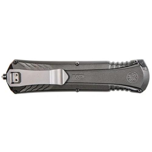 Smith & Wesson M&P Spear Tip OTF 3 3/4" Blade Grey Picture of Battenfeld Knives M&P MPOTF10G OTF Grey Spear