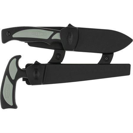 Battenfeld Knives Old Timer Hunter Combo Serrated Blade and Guthook Blade Black and Grey Picture of Battenfeld Knives Old Timer Hunter Kit